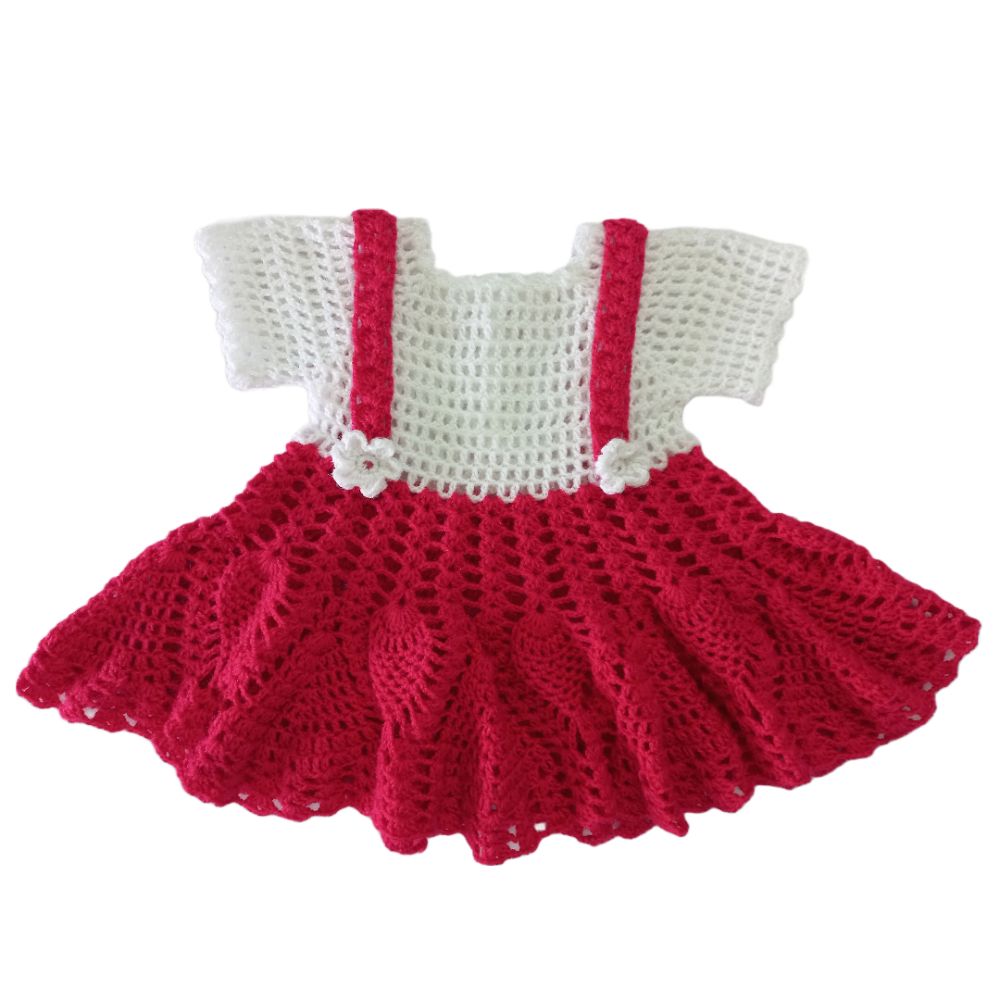 Buy Baby Girl Dress for 2-3 Years – Woolen Frock Magenta-Wine Color for Baby  and Kid Girl, Handmade with Crochet at Amazon.in