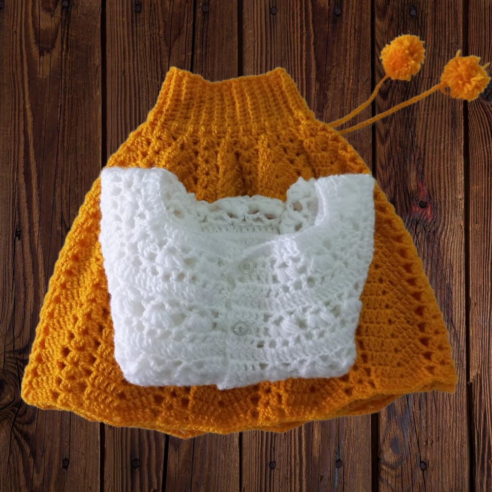 Buy Hand Knitted Baby Girls Wool Dress Set5 Pcs,handmade Crochet Dress,newborn  Dress,sizes 0-12 Months,baby Coming Home,baby Shower Gift Set Online in  India - Etsy